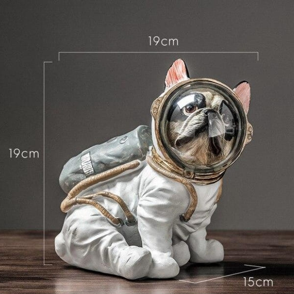 figurine astronaute chien assis