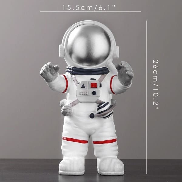 figurine astronaute espace argent