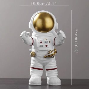 figurine astronaute espace or