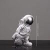 figurine astronaute miniature argent