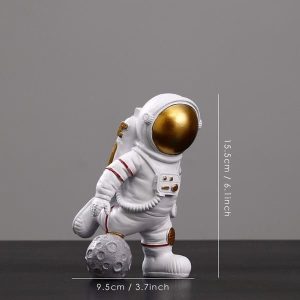figurine astronaute minaiture or