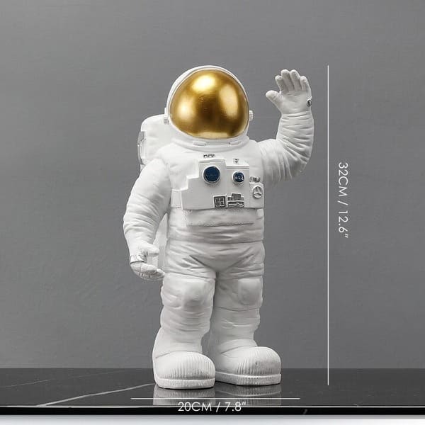 Grosse Figurine Astronaute or