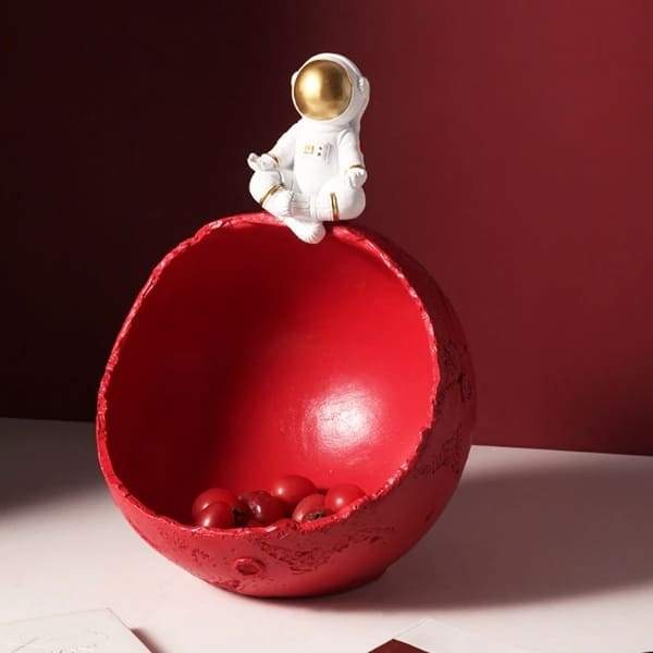 figurine astronaute rouge