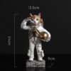 figurine chat cosmonaute