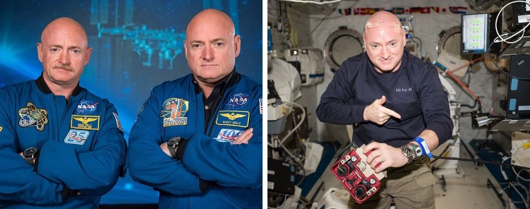 Les deux frères astronautes, scott kelly et mark kelly