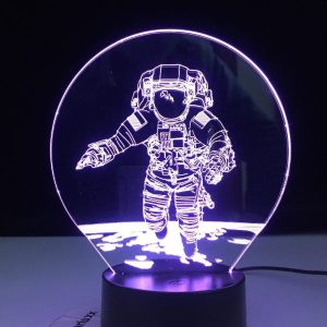 lampe astronaute 3d