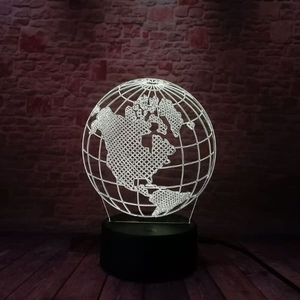 lampe globe terrestre