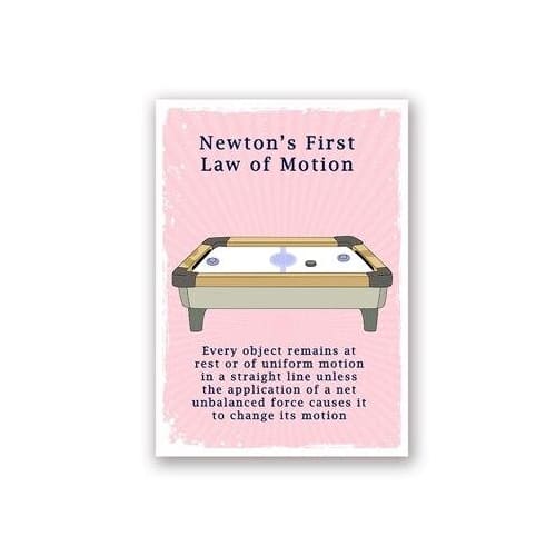 poster 1er loi de newton