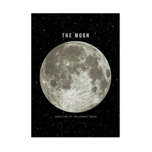poster satellite naturel lune