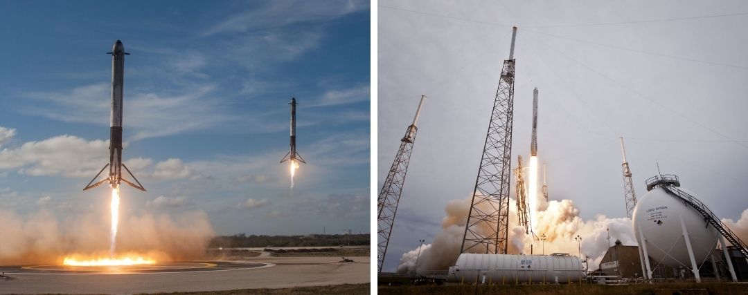 SpaceX et Blue Origin