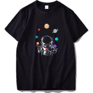 t shirt astronaute systeme solaire