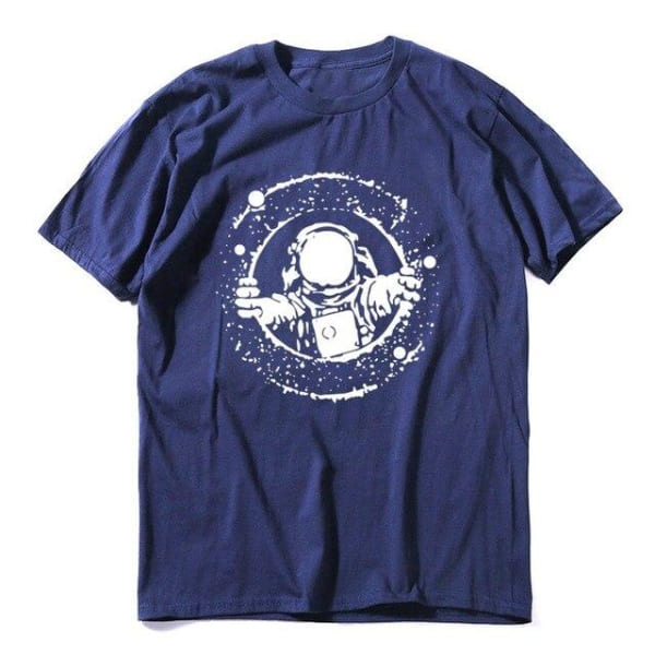 t shirt astronaute hublot bleu