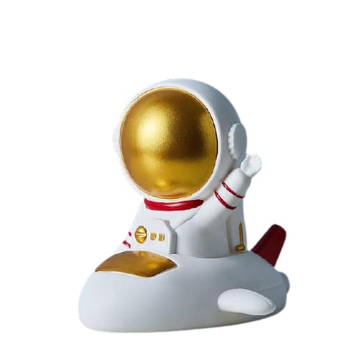 Size:B CDMA Enfants Dessin Animé Tirelire Astronaute Planète Fusée Adulte Décoration Tirelire Résine Tirelire 0421C